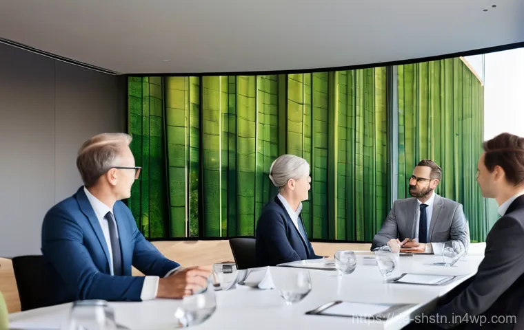 지속가능한 리더십 개발 방법 - **Prompt:** A diverse group of German professionals, including men and women of various ages, are ac...