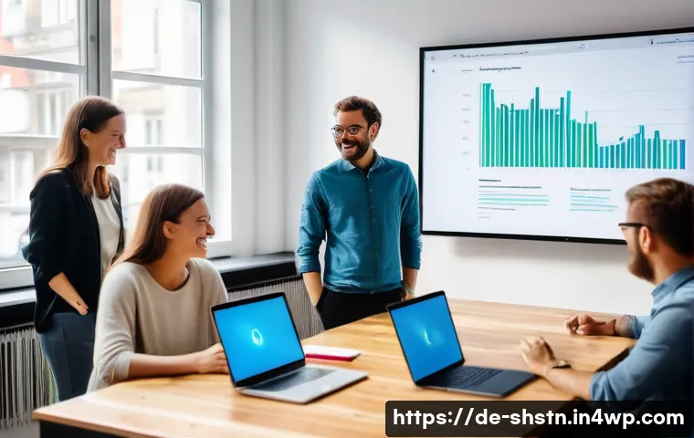 사회적 기업의 지속가능성 유지 전략 - **Prompt:** A vibrant, sunlit co-working space in a modern building in Berlin, bustling with a diver...